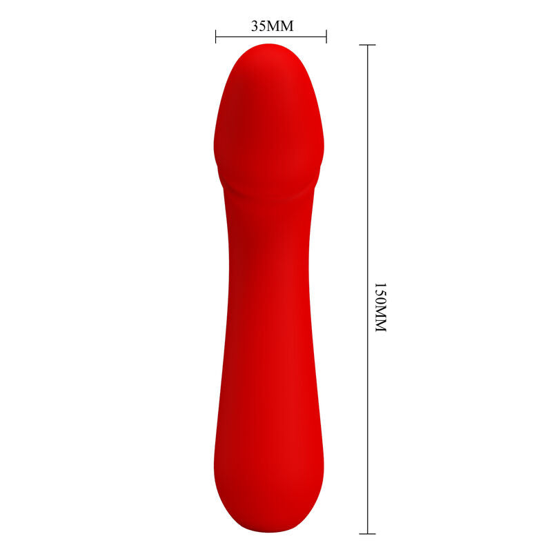 PRETTY LOVE - vibromasseur rechargeable CETUS rouge