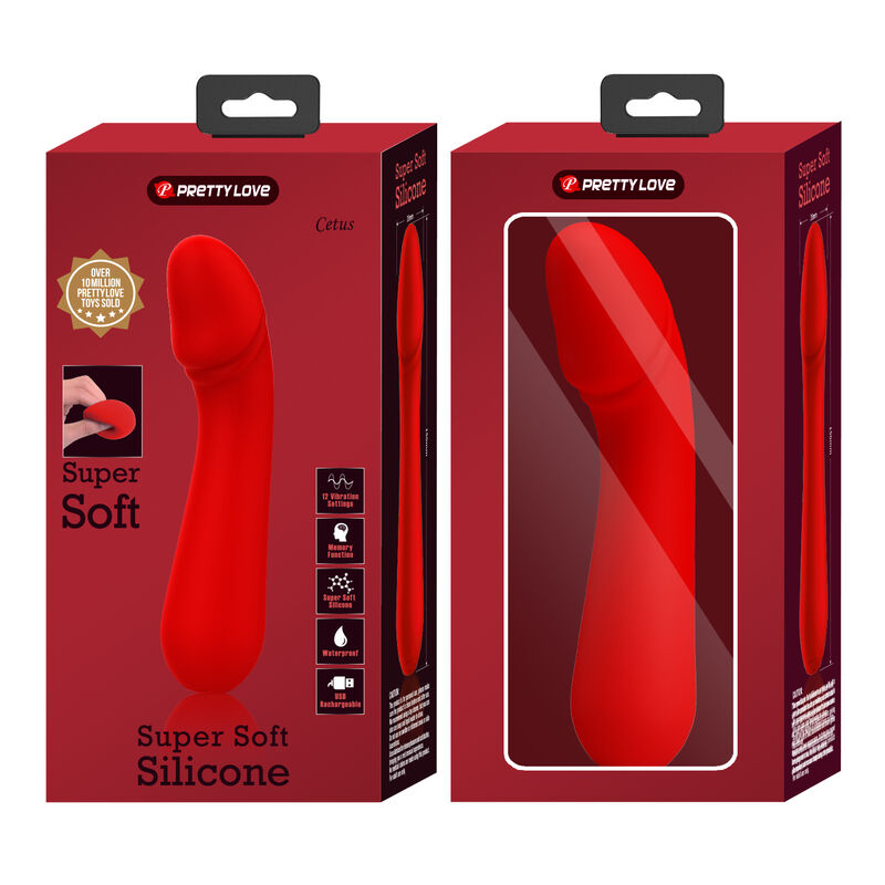 PRETTY LOVE - vibromasseur rechargeable CETUS rouge