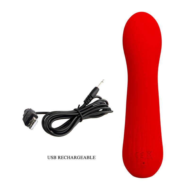 PRETTY LOVE - vibromasseur rechargeable FAUN rouge