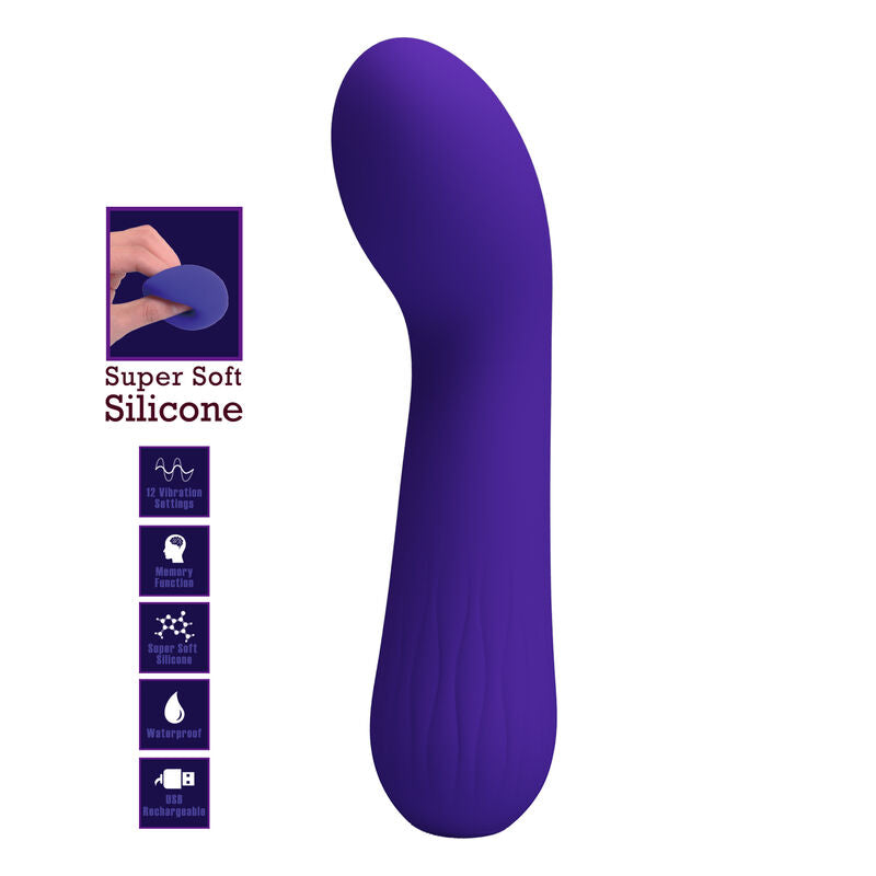 PRETTY LOVE - vibromasseur rechargeable FAUN violet