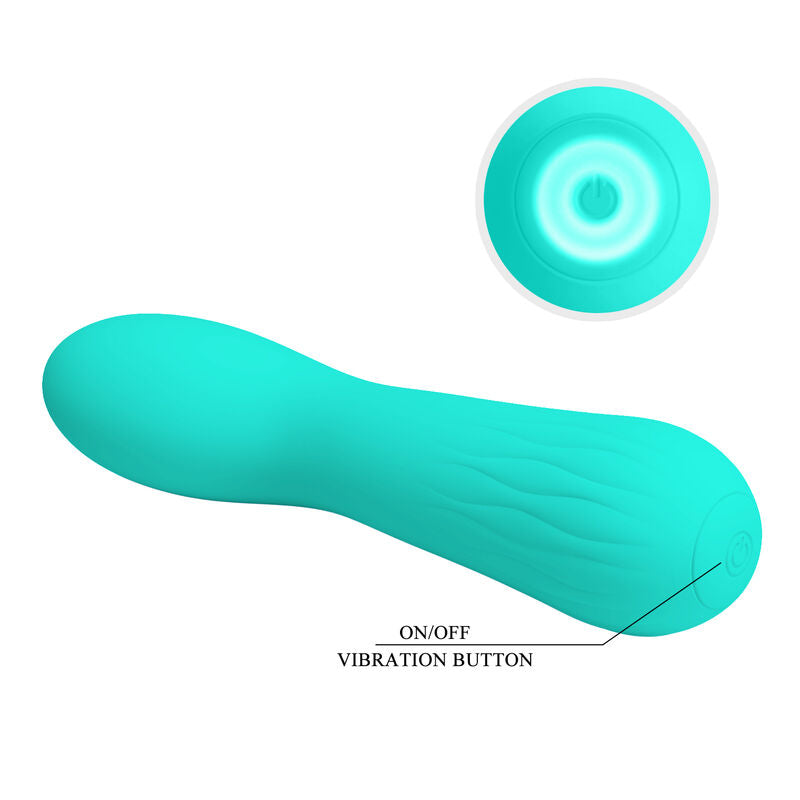 PRETTY LOVE - vibromasseur rechargeable FAUN bleu turquoise