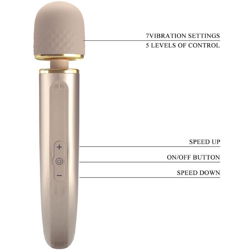 PRETTY LOVE - vibromasseur couleur champagne avec 7 modes de vibration