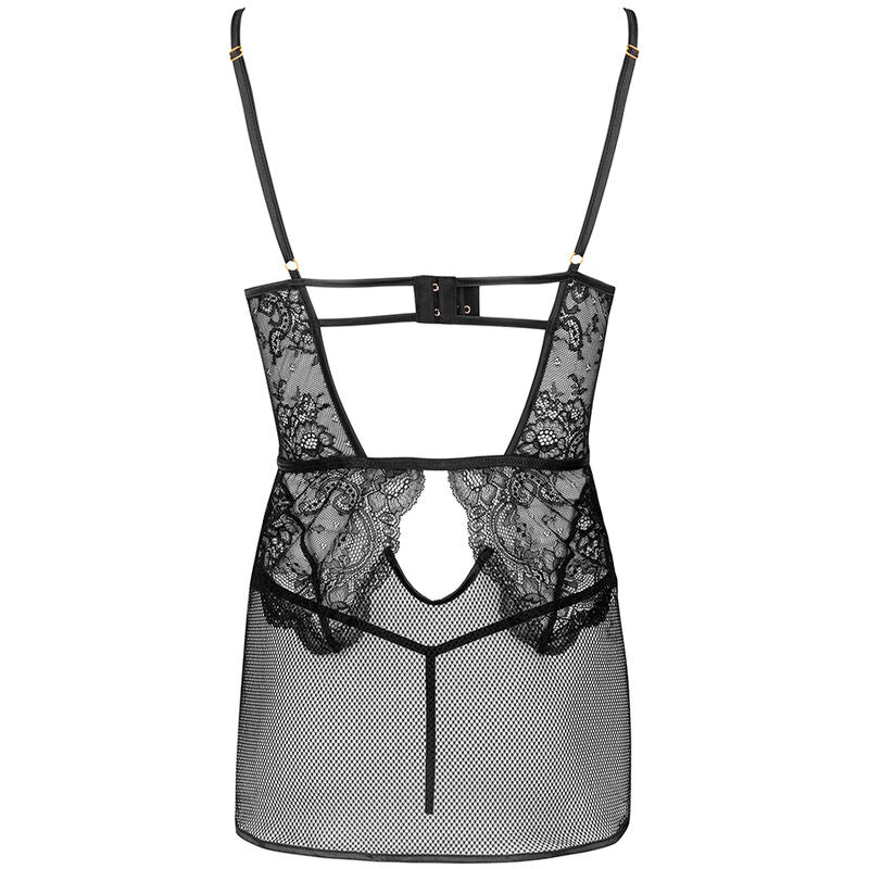 LIVCO - ensemble sensuel haut et string L633 noir