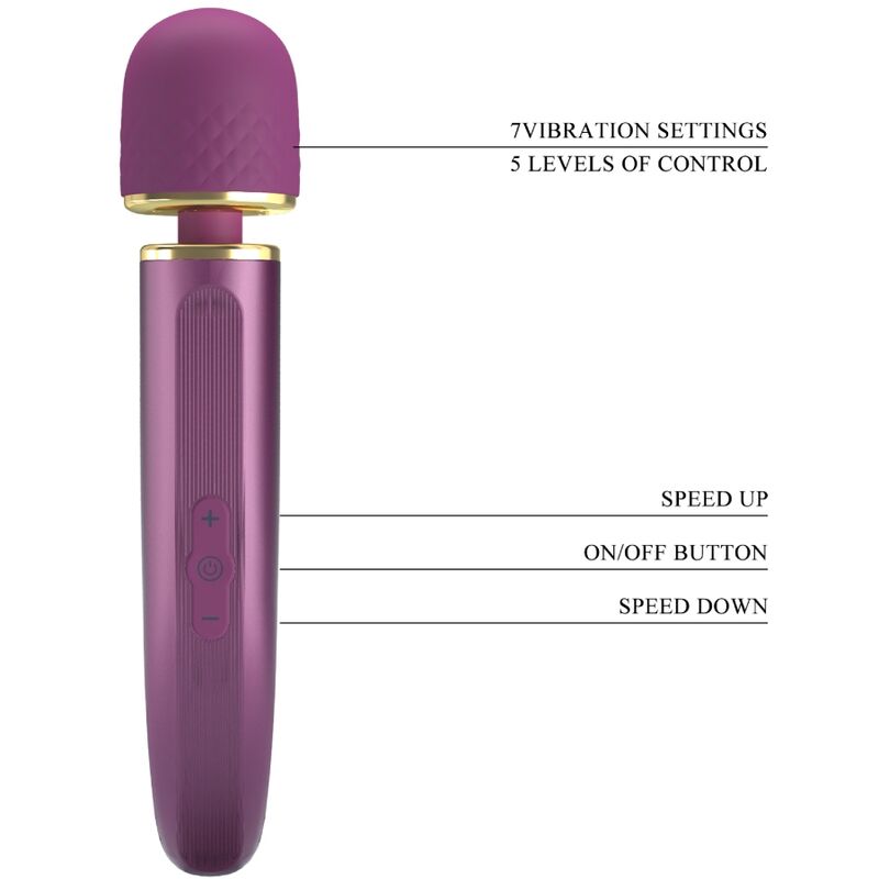 PRETTY LOVE – vibromasseur violet avec 7 modes de vibration