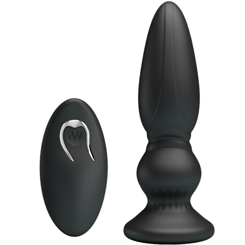 MR PLAY – puissant plug anal vibromasseur noir télécommandé