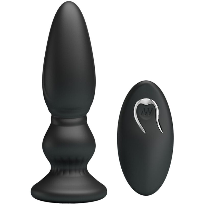 MR PLAY – puissant plug anal vibromasseur noir télécommandé