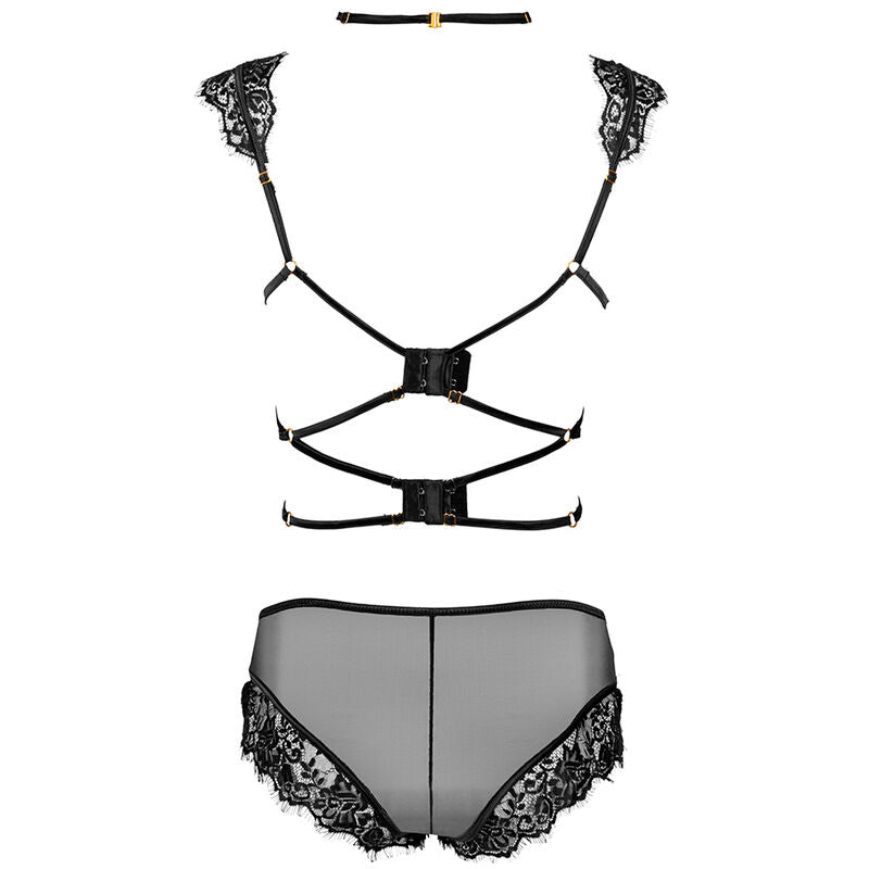 LIVCO – L614 ensemble lingerie sensuel soutien-gorge et string noir