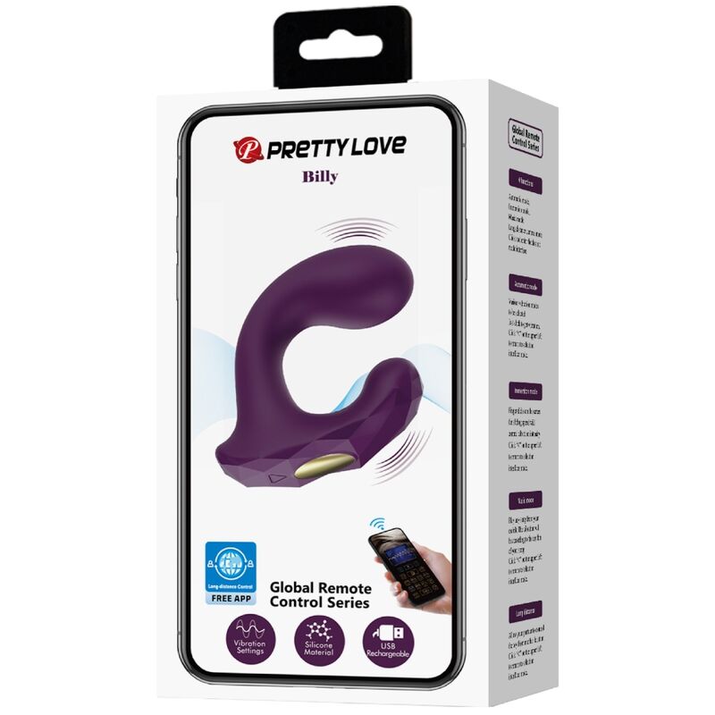 PRETTY LOVE – vibromasseur violet BILLY avec appli