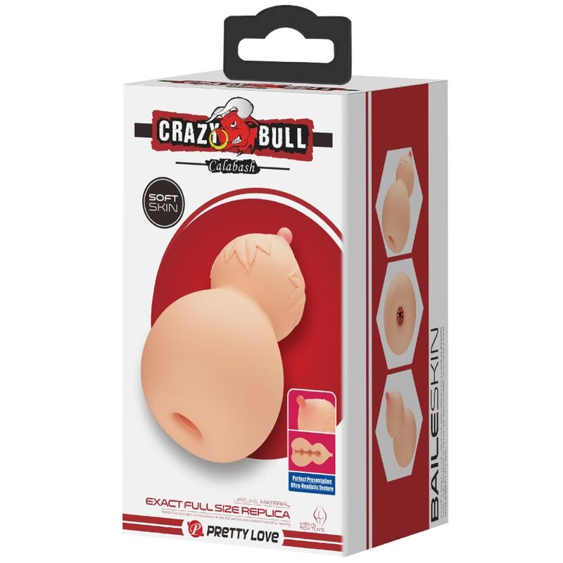 CRAZY BULL - masturbateur en forme de poitrine CALABASH