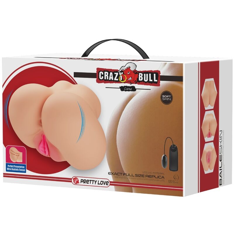 CRAZY BULL - vibromasseur vagin et anus réaliste de LUNA