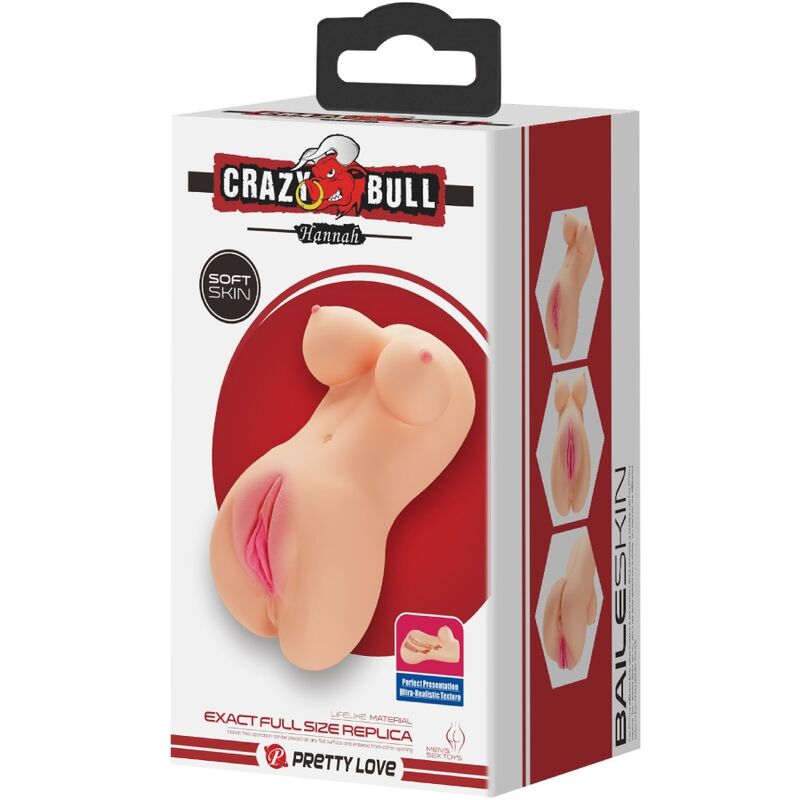 CRAZY BULL - vibromasseur vagin et anus réaliste d’Hannah