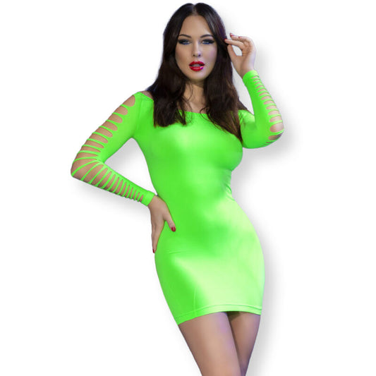 CHILIROSE - robe sensuelle C617 verte S/M