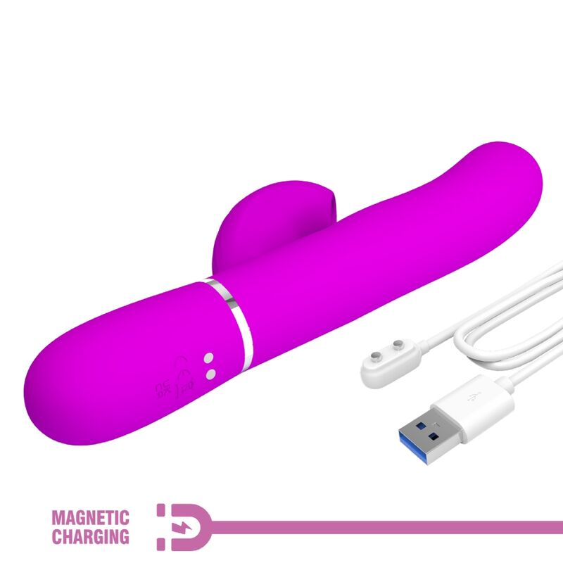 PRETTY LOVE – vibromasseur du point G PERDITA multifonction 3 en 1 violet