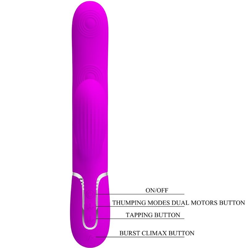 PRETTY LOVE – vibromasseur du point G PERDITA multifonction 3 en 1 violet