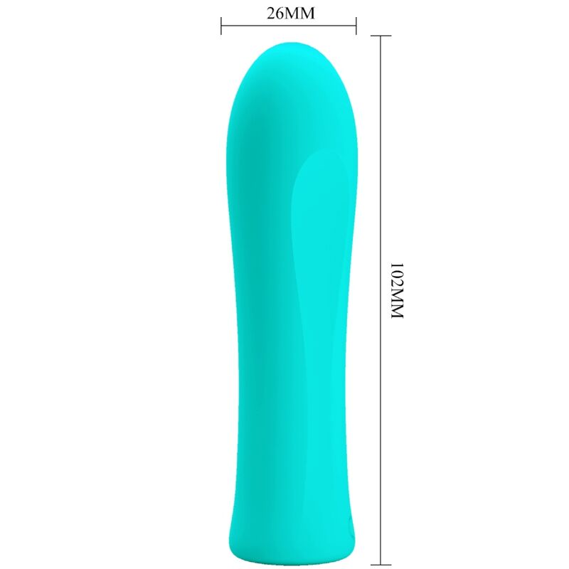 PRETTY LOVE - vibromasseur ALFREDA super puissant bleu turquoise