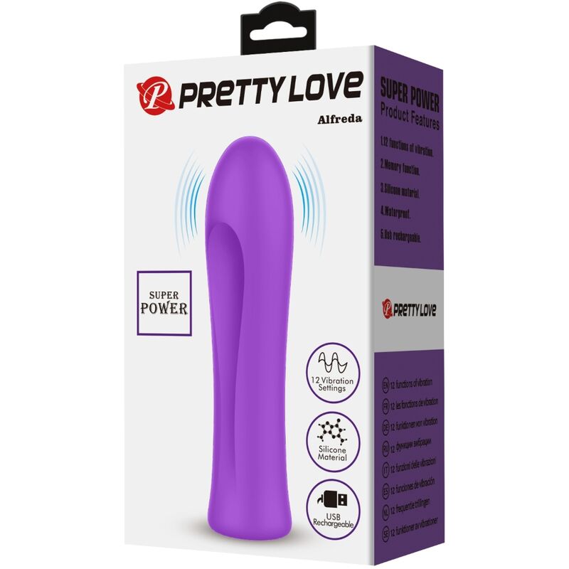 PRETTY LOVE - vibromasseur ALFREDA super puissant violet