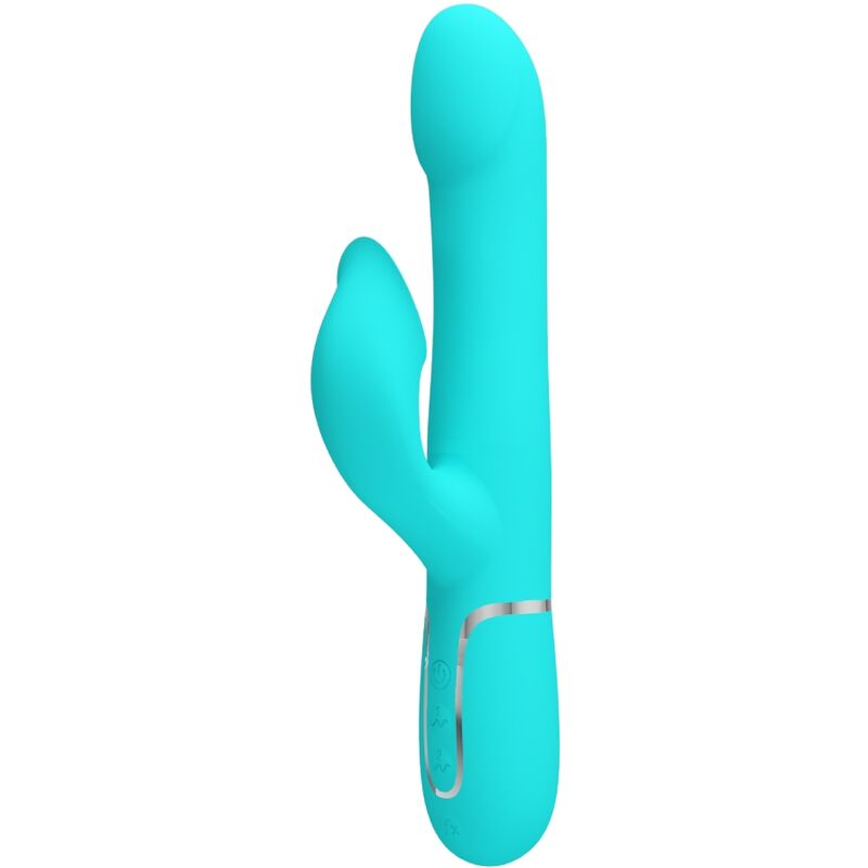 PRETTY LOVE - vibromasseur lapin bleu turquoise