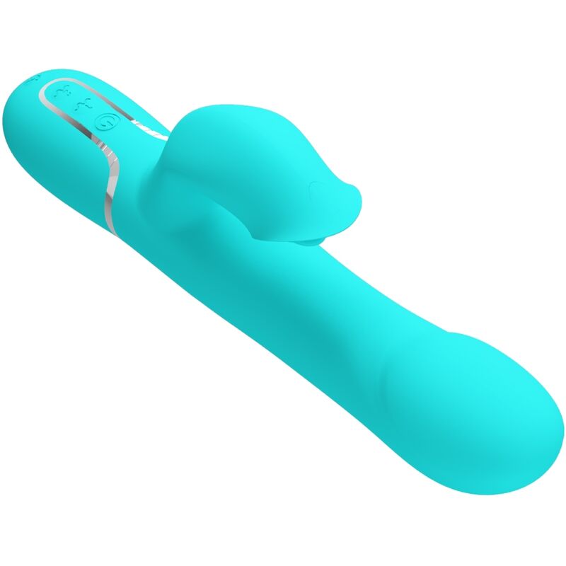 PRETTY LOVE - vibromasseur lapin bleu turquoise