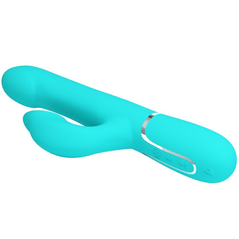 PRETTY LOVE - vibromasseur lapin bleu turquoise