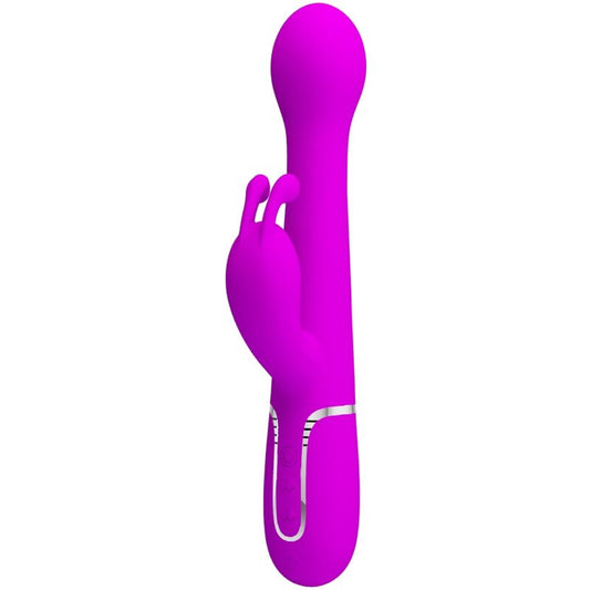 PRETTY LOVE - vibromasseur lapin DEJON 3 en 1 multifonction violet