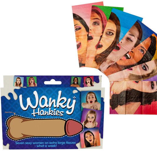 SPENCER - WANKY HANKIES 7 MOUCHOIRS EXTRA LARGES POUR FEMMES