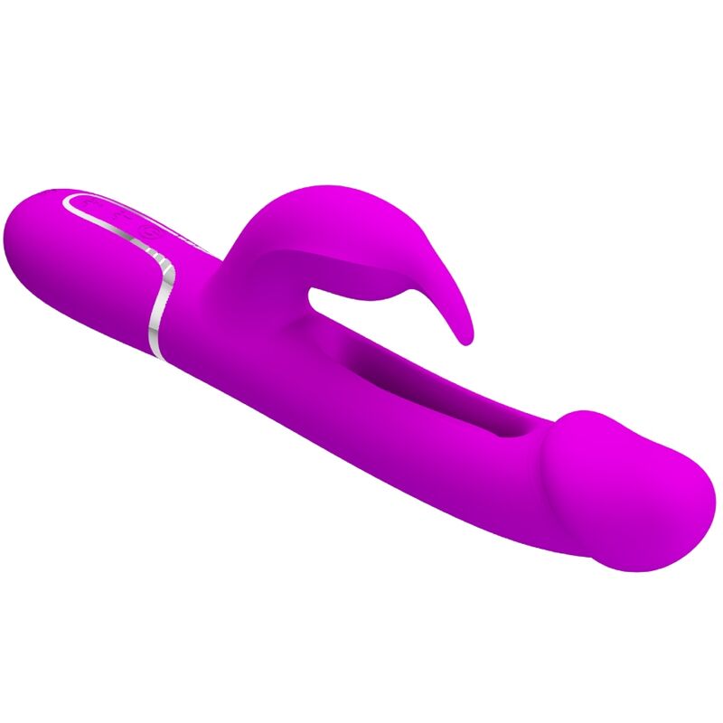 PRETTY LOVE - vibromasseur lapin 3 en 1 multifonction bleu violet