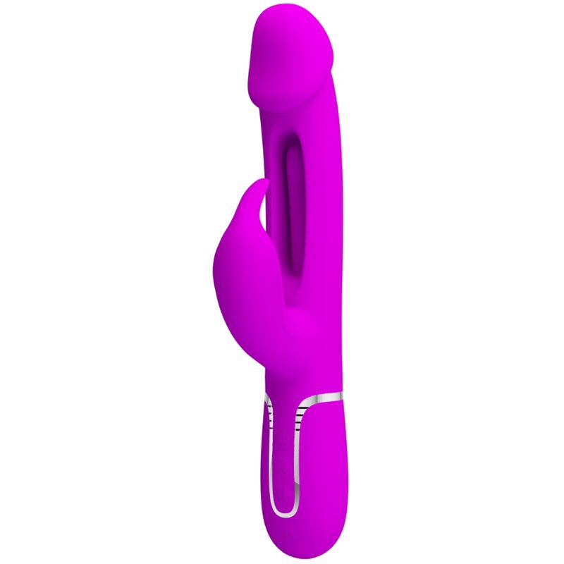 PRETTY LOVE - vibromasseur lapin 3 en 1 multifonction bleu violet