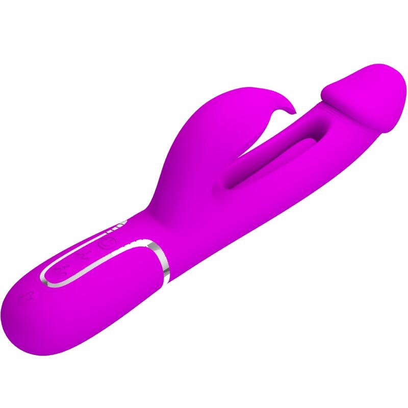 PRETTY LOVE - vibromasseur lapin 3 en 1 multifonction bleu violet