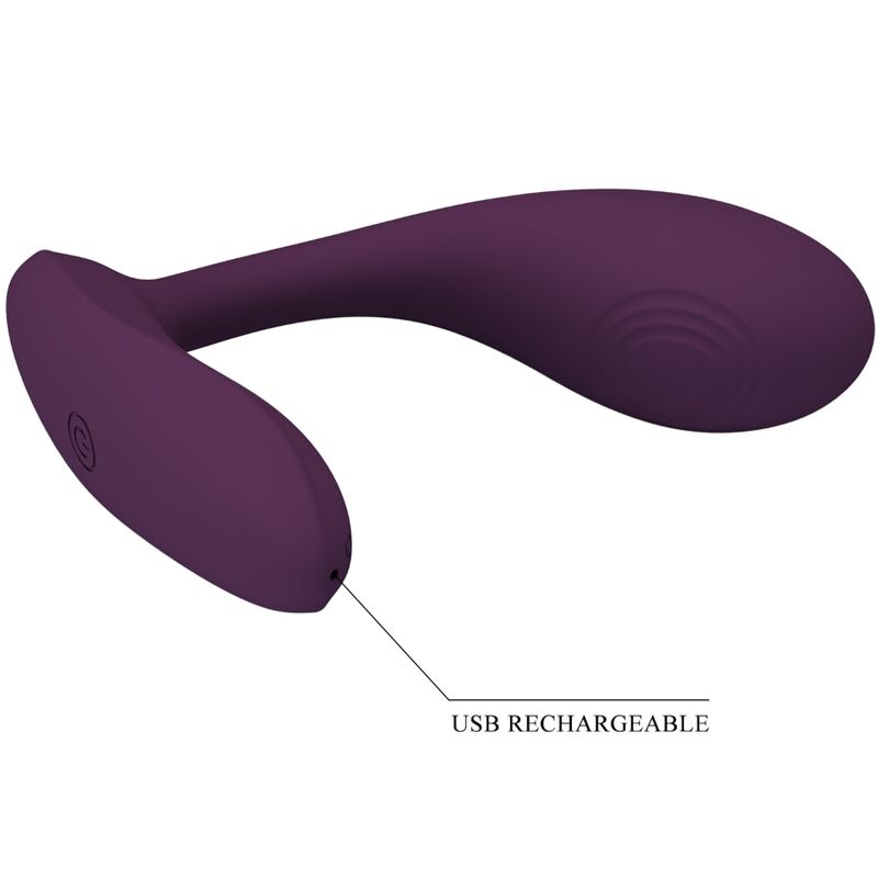 PRETTY LOVE - vibromasseur rechargeable pour point G avec 12 vibrations et application Lila