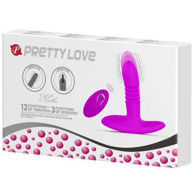 PRETTY LOVE - HEATHER plug anal avec mouvement haut et de bas