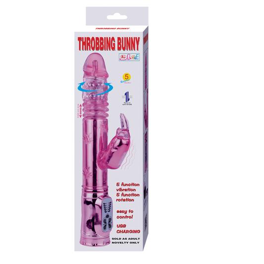 BAILE - vibromasseur lapin avec rotations rose THROBBINGBUNNY