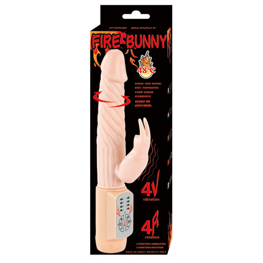 BAILE - vibromasseur chauffant avec rotations FIREBUNNY