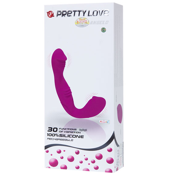 PRETTY LOVE – ANGELO gode-ceinture vibrant insérable sans sangle violet