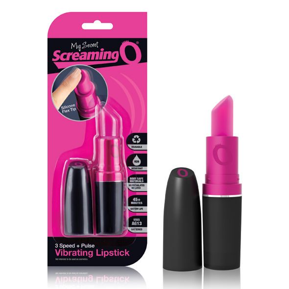 SCREAMINGO – mini vibromasseur en forme de rouge à lèvres