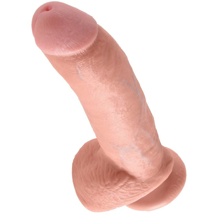 KINGROCK - gode couleur chair avec testicules 22.9 cm