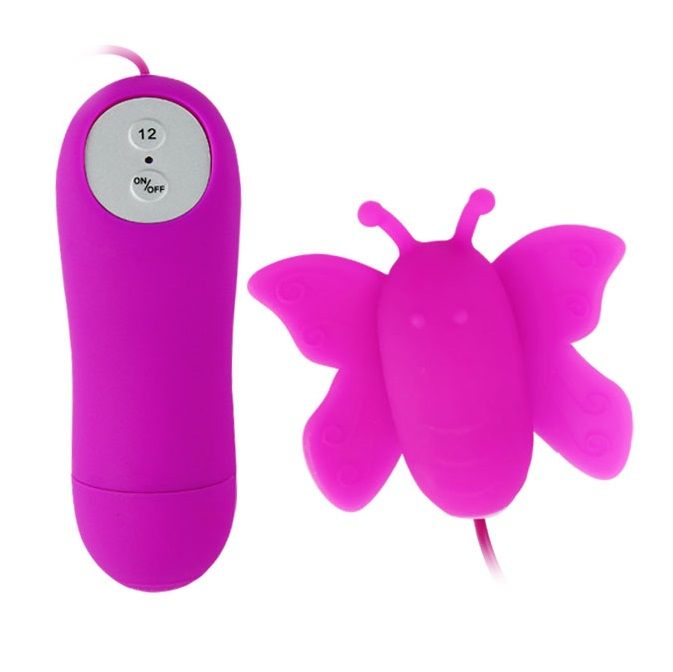 BAILE – vibromasseur de clitoris télécommandé en forme de papillon violet