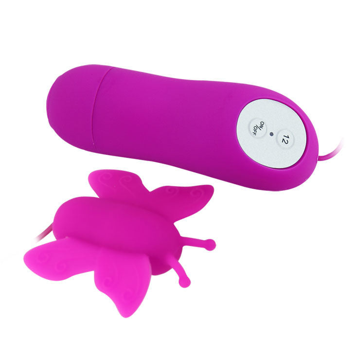 BAILE – vibromasseur de clitoris télécommandé en forme de papillon violet