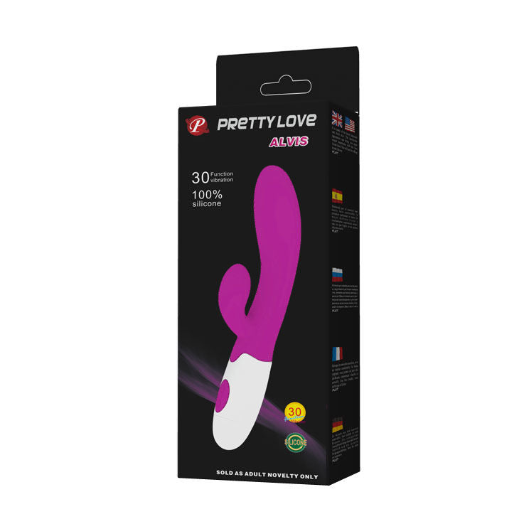 PRETTY LOVE - vibromasseur ALVIS avec stimulateur de clitoris