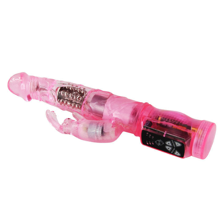 BAILE - mini vibromasseur lapin avec rotation rose