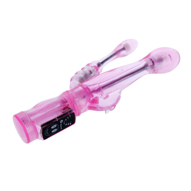 BAILE – INTIMATELOVER vibromasseur flexible lapin avec plug anal rose