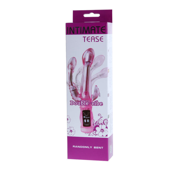 BAILE – INTIMATELOVER vibromasseur flexible lapin avec plug anal rose