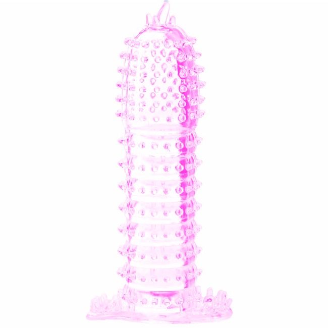 BAILE - extension de pénis ajustable en silicone rose 14 cm