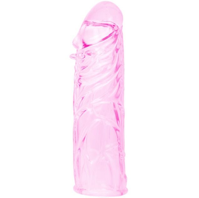 BAILE - extension de pénis ajustable en silicone rose 13 cm