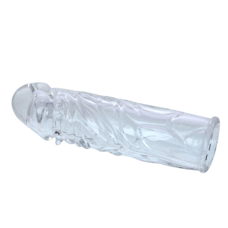 BAILE - extension de pénis ajustable en silicone transparent 13 cm