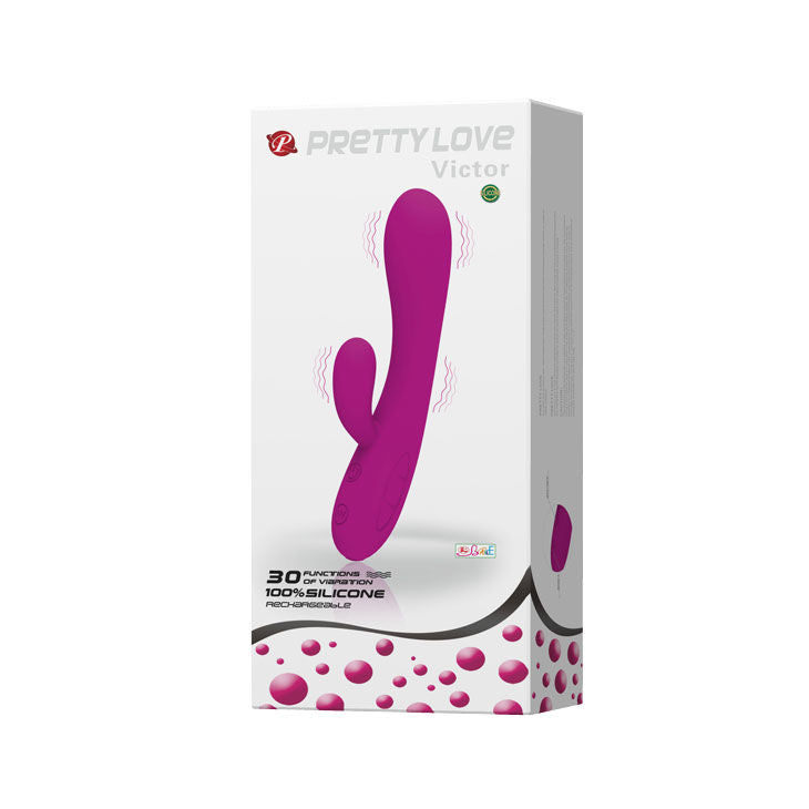 PRETTY LOVE - vibromasseur VICTOR avec stimulateur de clitoris