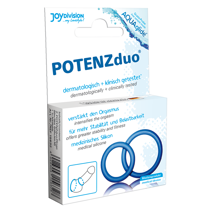 POTENZDUO - anneaux pénien et testicules  - taille M