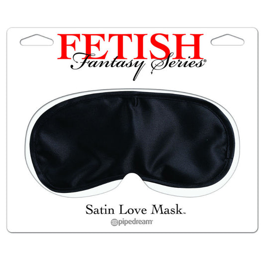 FETISH FANTASY - masque LOVE en satin noir