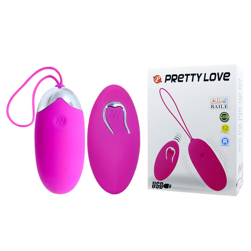 PRETTY LOVE – œuf vibrant télécommandé 12 v