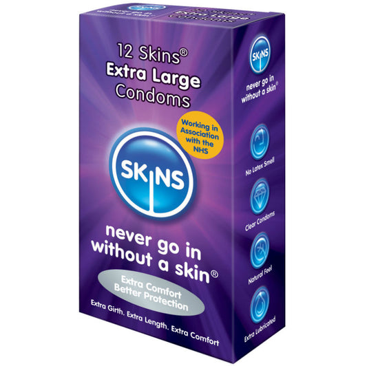 SKINS - PRÉSERVATIFS EXTRA LARGE 12 PACK