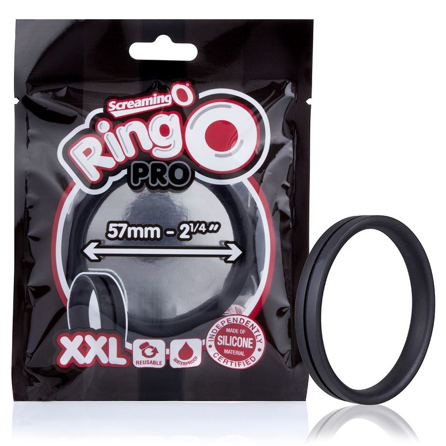 SCREAMINGO – BOOSTERPRO anneau pénien taille XL noir 48 mm